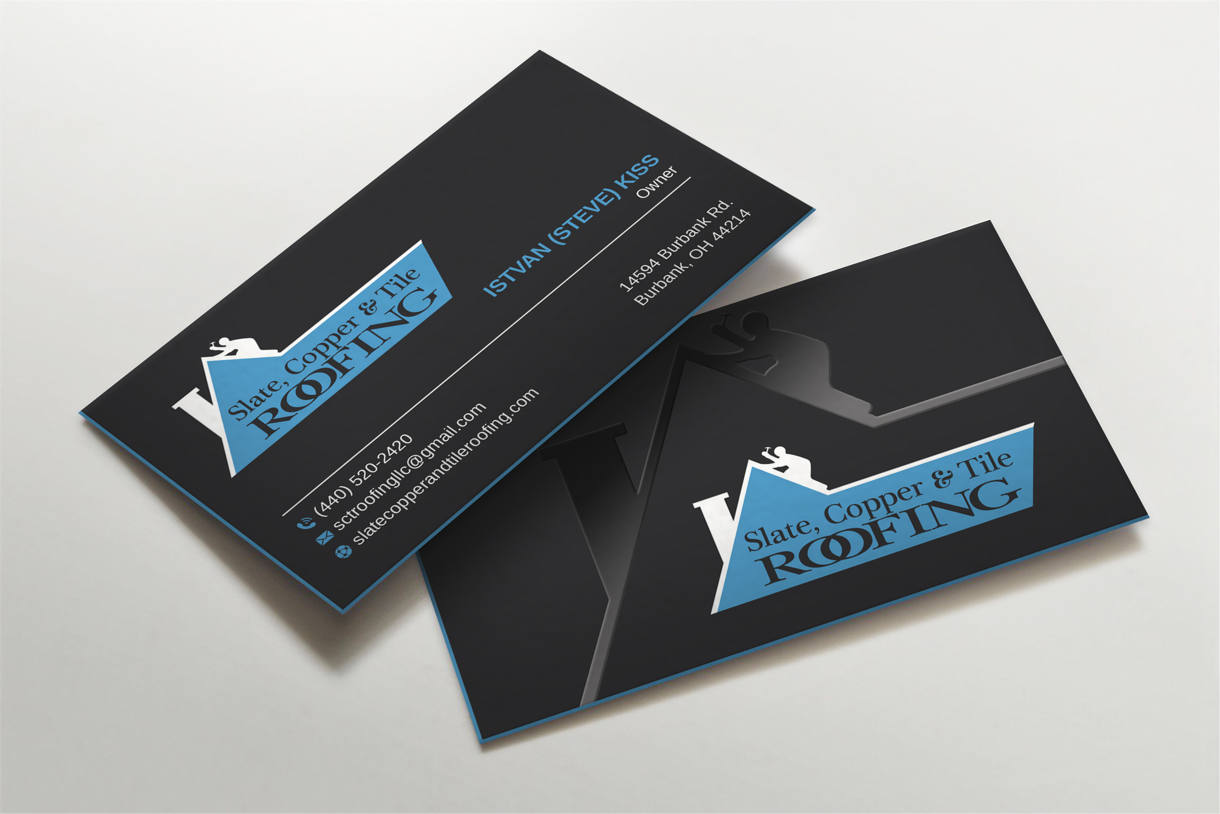 Design de Carte de Visite par LAXMI DESIGNHUB pour Slate, Copper and Tile Roofing LLC | Design #28416747