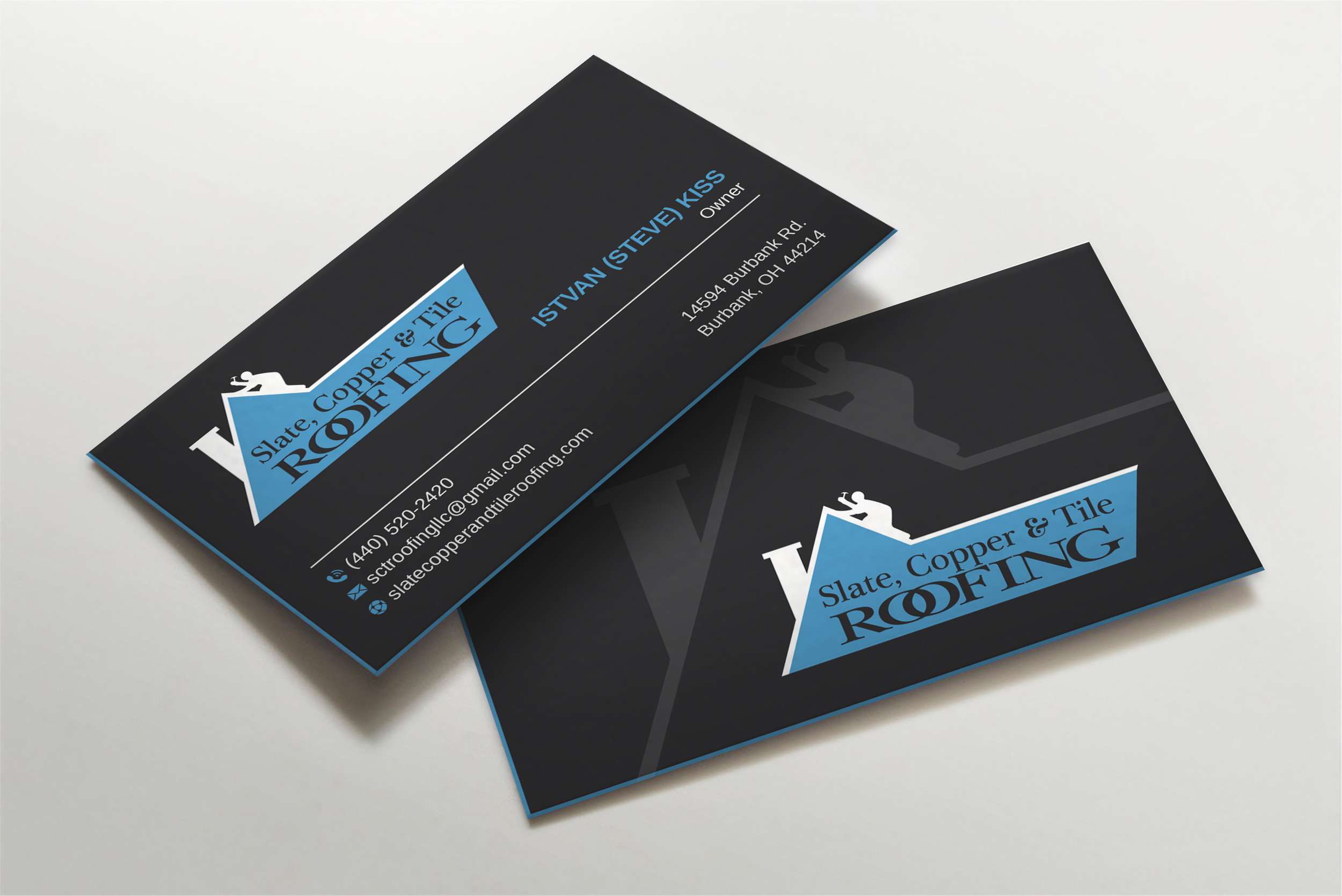 Design de Carte de Visite par LAXMI DESIGNHUB pour Slate, Copper and Tile Roofing LLC | Design #28416750