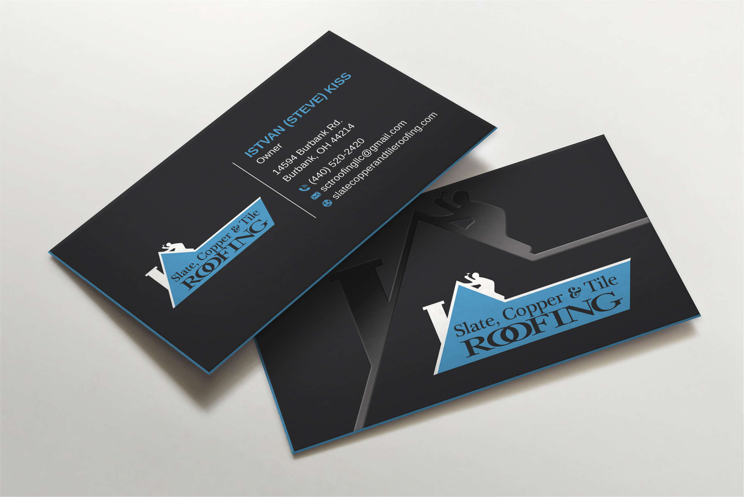 Design de Carte de Visite par LAXMI DESIGNHUB pour Slate, Copper and Tile Roofing LLC | Design #28416751