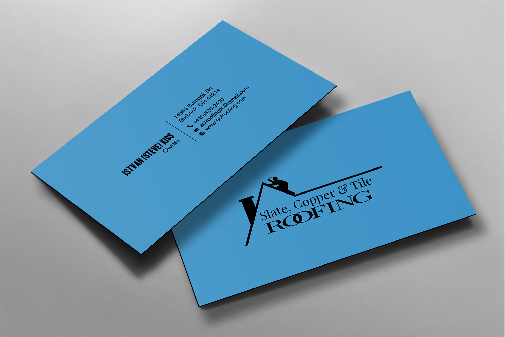Visitenkarten-Design von chandrayaan.creative für Slate, Copper and Tile Roofing LLC | Design #28416181