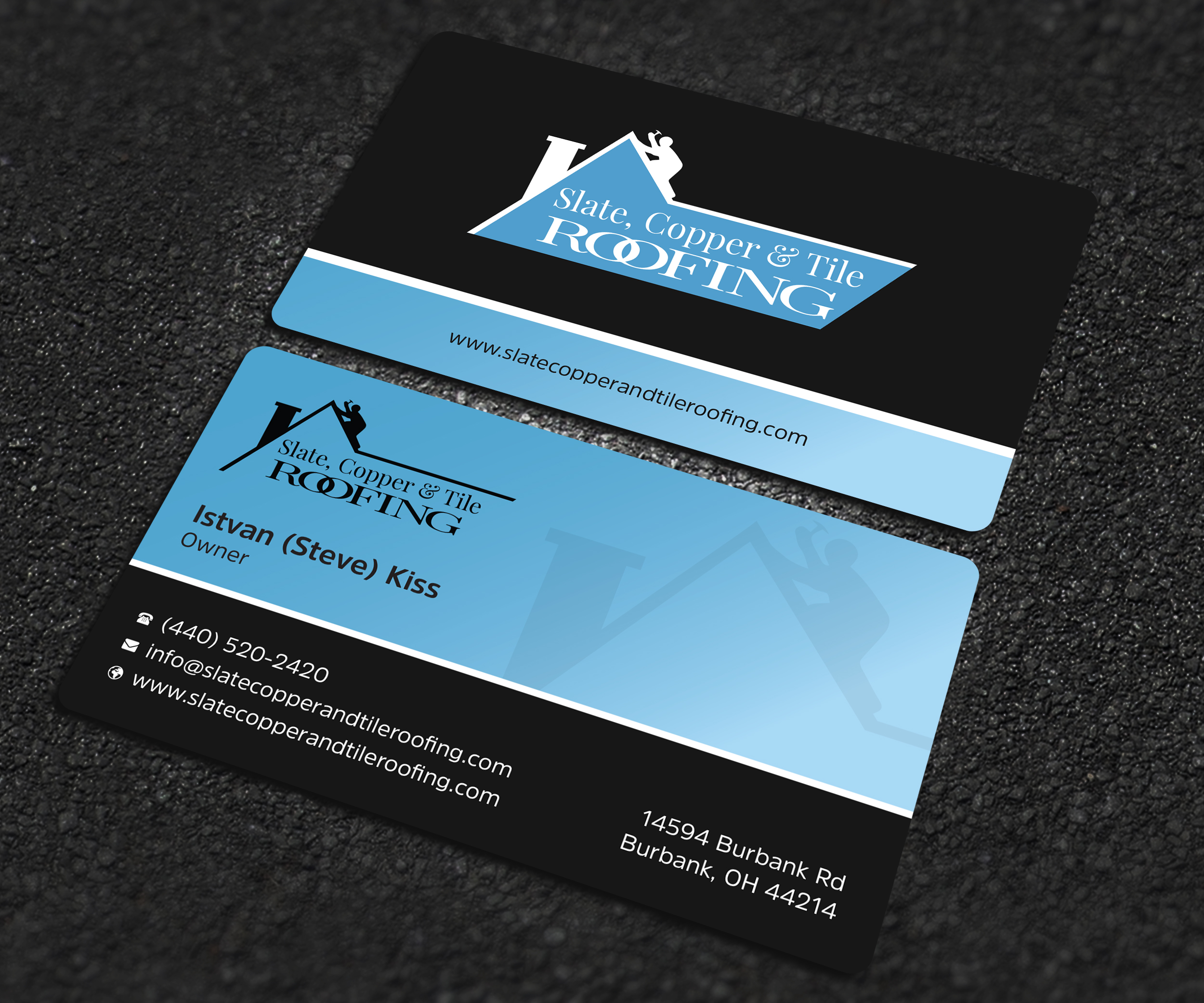 Design de Carte de Visite par Uttom 2 pour Slate, Copper and Tile Roofing LLC | Design #28416031