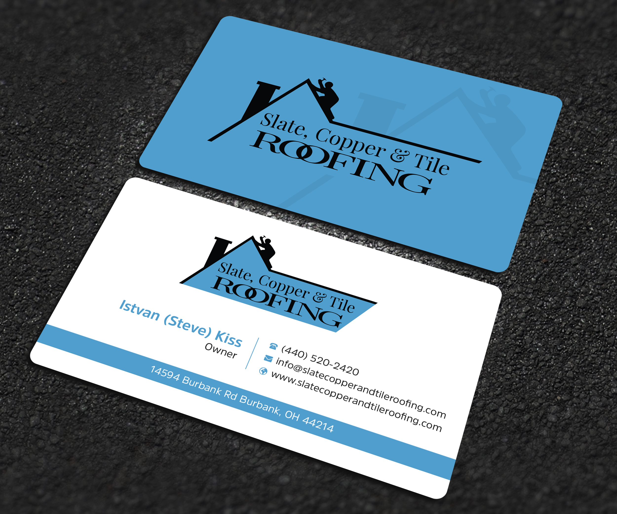Design de Carte de Visite par Uttom 2 pour Slate, Copper and Tile Roofing LLC | Design #28416032