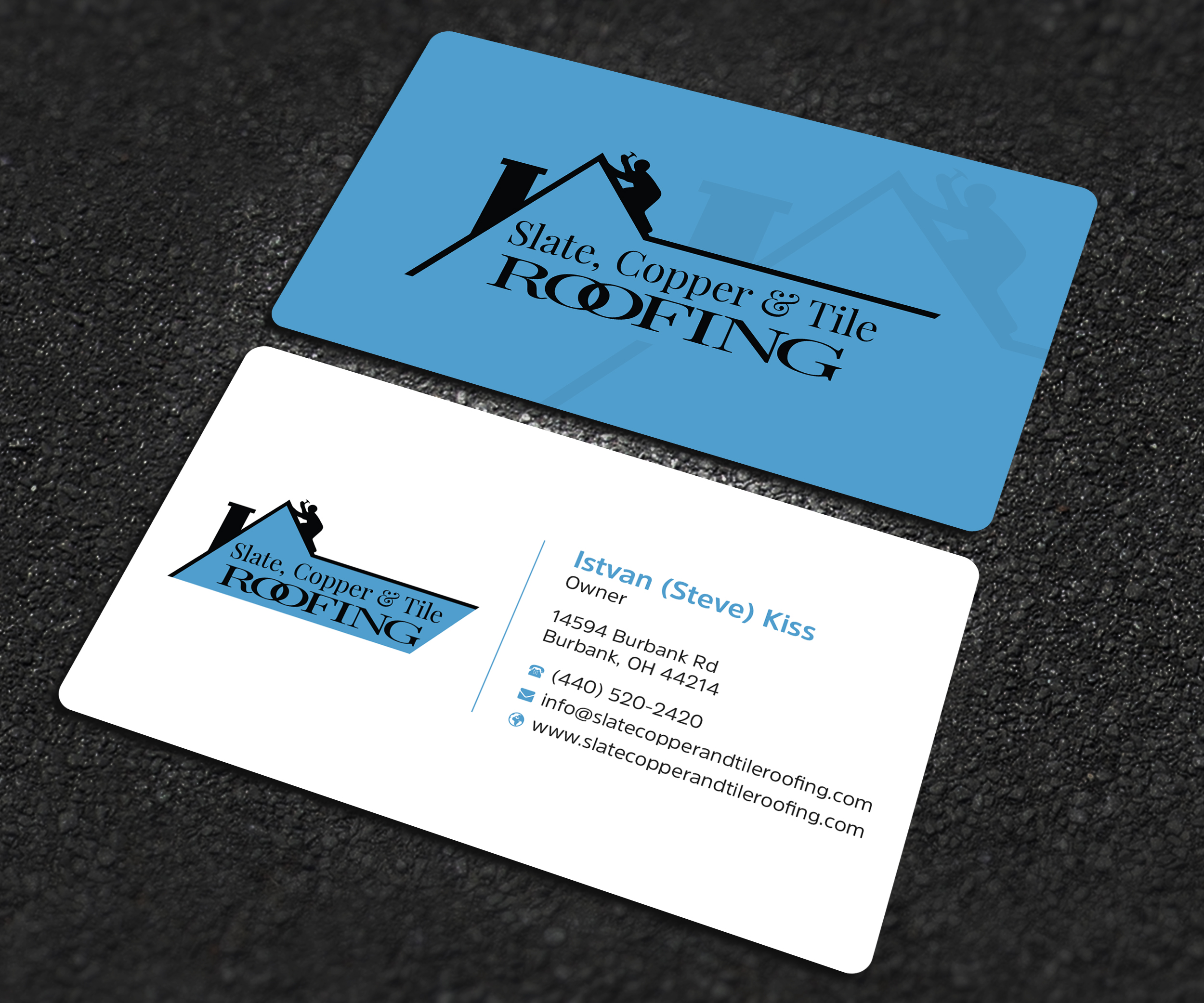 Visitenkarten-Design von Uttom 2 für Slate, Copper and Tile Roofing LLC | Design #28416033