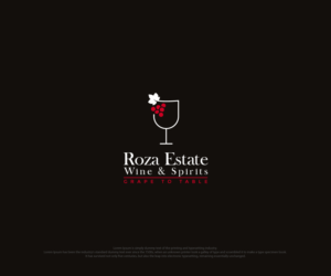 Logo Design by ecorokerz for Roza Estates Wine & Spirits | Design: #28417936