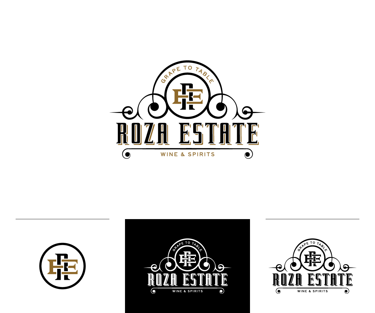 Logo Design by WahyuHMD for Roza Estates Wine & Spirits | Design #28416830