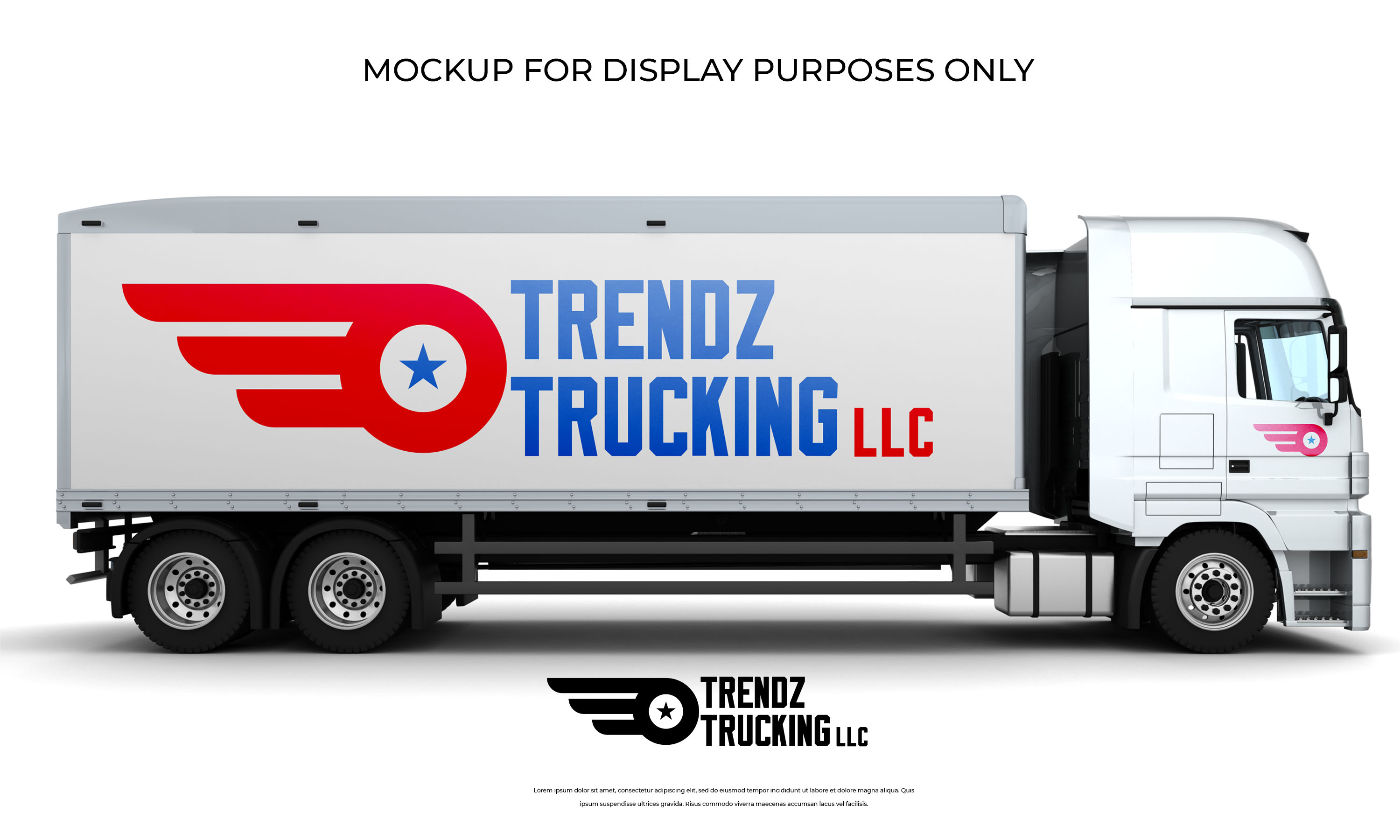 Logo Design by ILLUSTRATOR PRO for Trendz Trucking LLC | Design #28449428