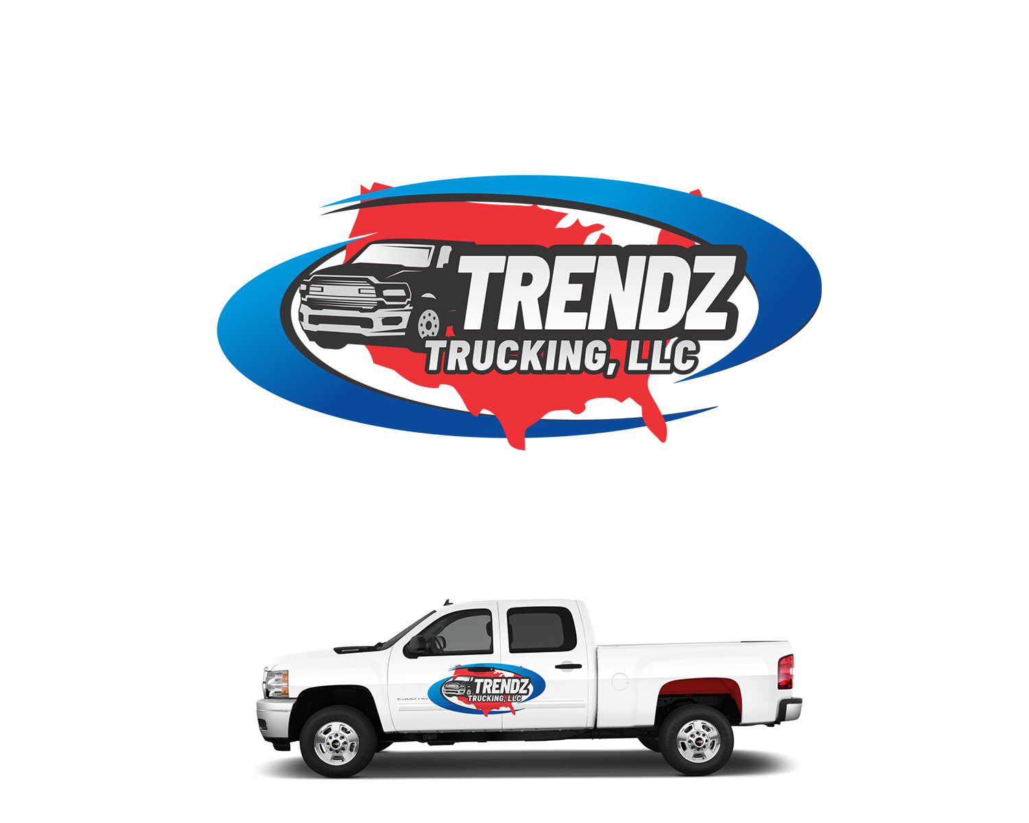 Logo-Design von Djamdesign für Trendz Trucking LLC | Design #28432567