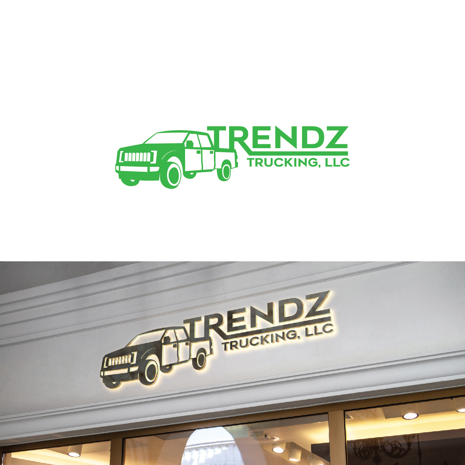 Diseño de Logo por Maxo-Biz para Trendz Trucking LLC | Diseño #28434821