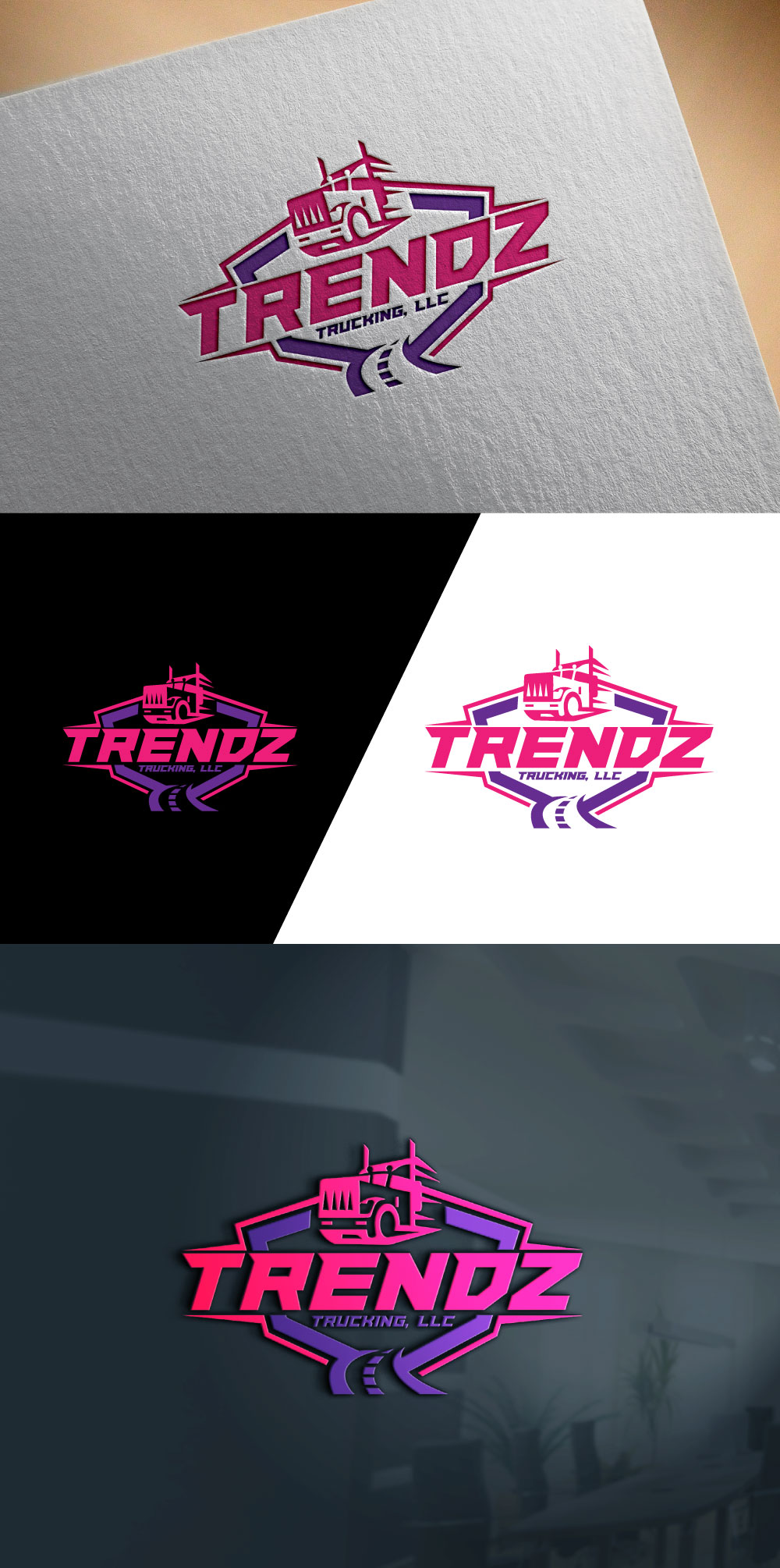 Logo Design by manik 06 for Trendz Trucking LLC | Design #28420589