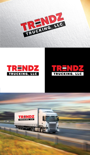 Logo Design by step forward 2 for Trendz Trucking LLC | Design: #28416394