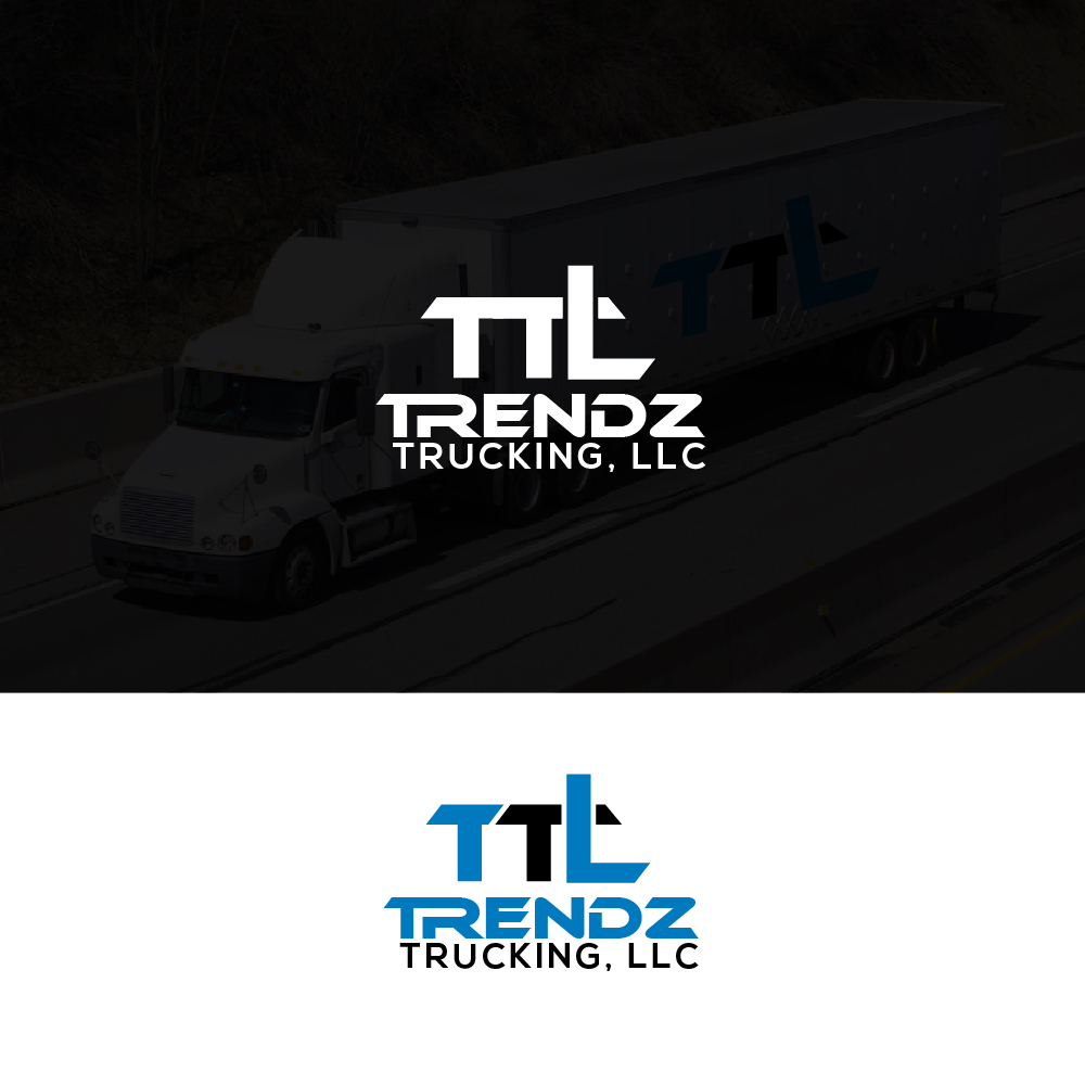 Logo Design by AlphabetZero.co.uk for Trendz Trucking LLC | Design #28428570