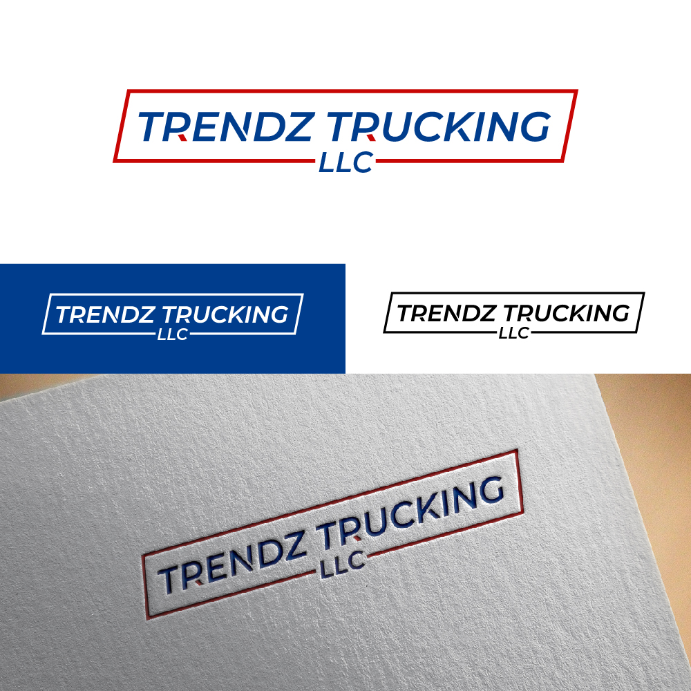 Logo Design by AlphabetZero.co.uk for Trendz Trucking LLC | Design #28428572