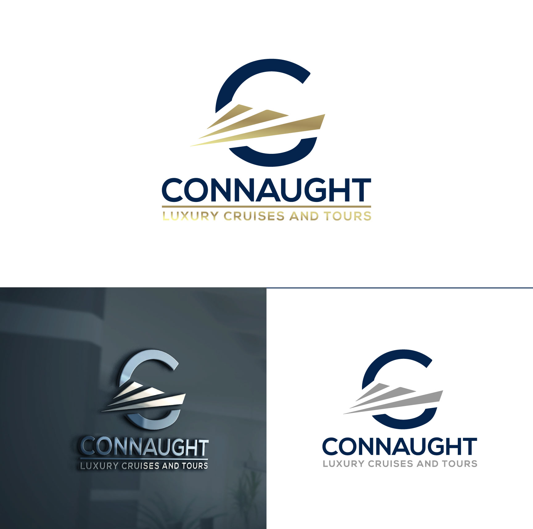 Logo Design by riyad123 for Connaught Luxury Cruises and Tours | Design #28444014