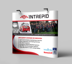 Intrepid Trade Show Banner | Diseño de Stand de Feria por Deziners Zone