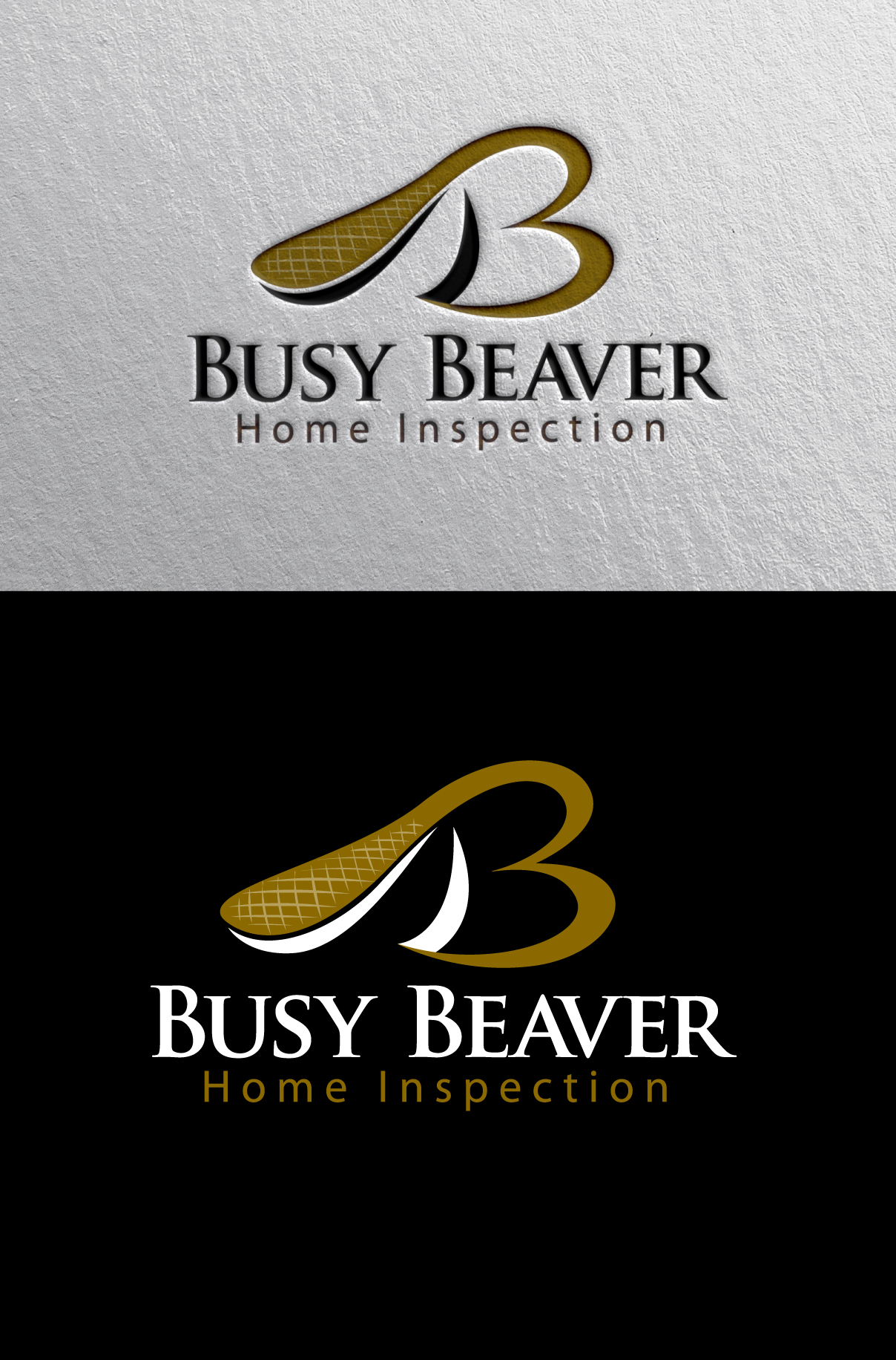 Logo Design by LogoPoko for Busy Beaver Home Inspection | Design #28422404