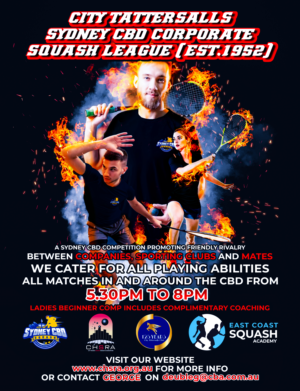 City Tattersalls Sydney CBD Corporate Squash League (est.1952) 