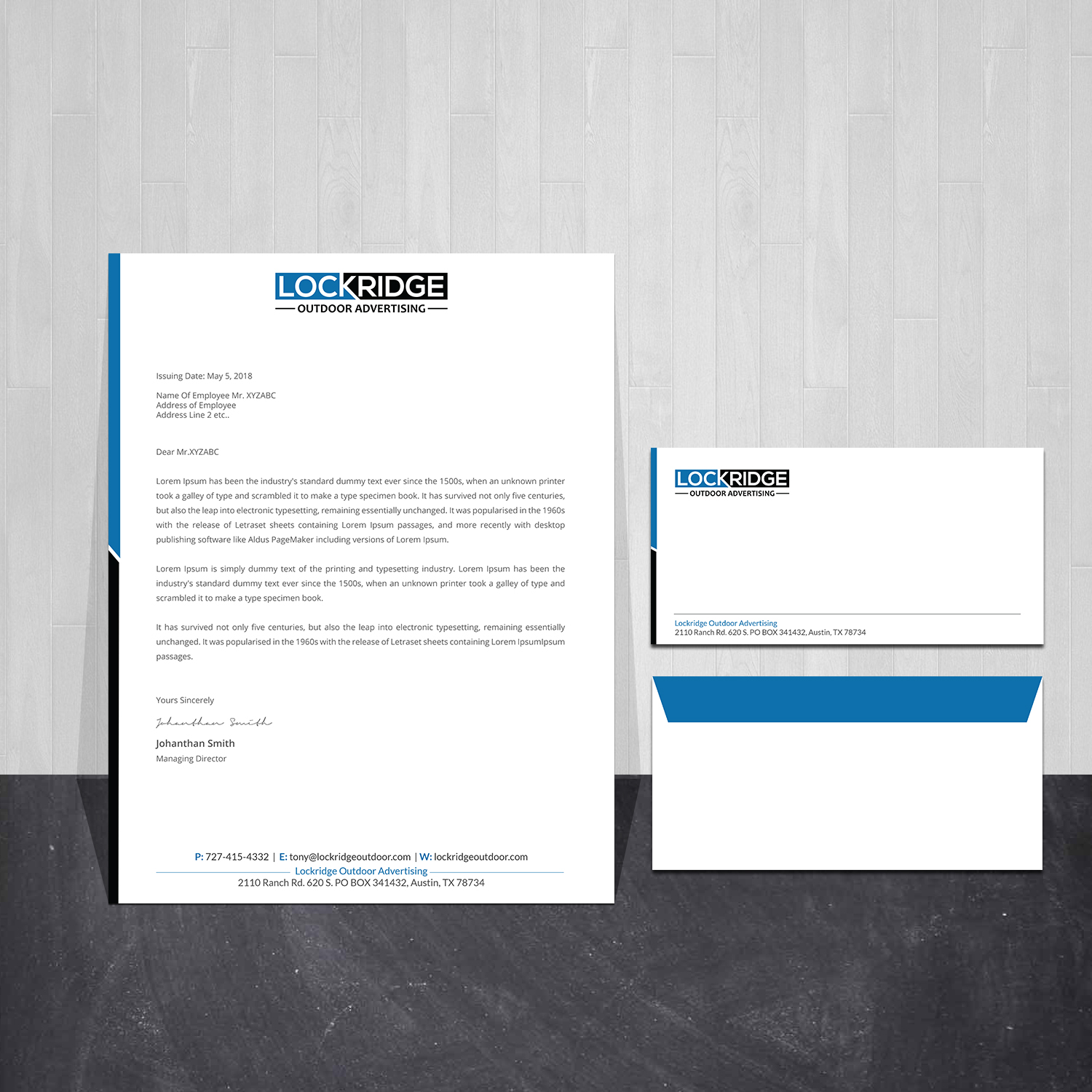 Stationery Design by Creations Box 2015 for this project | Design #28449271