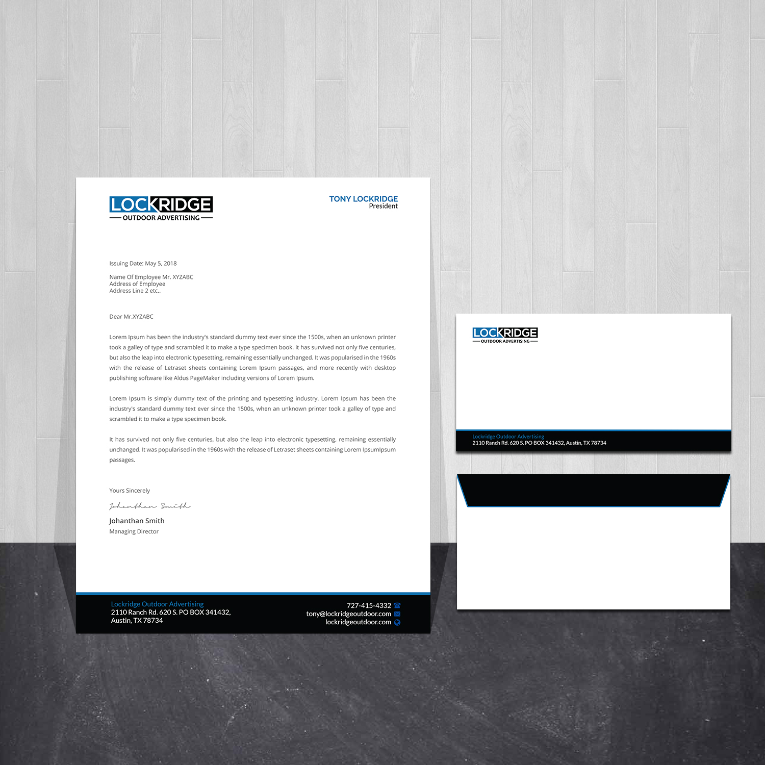 Stationery Design by Creations Box 2015 for this project | Design #28449272