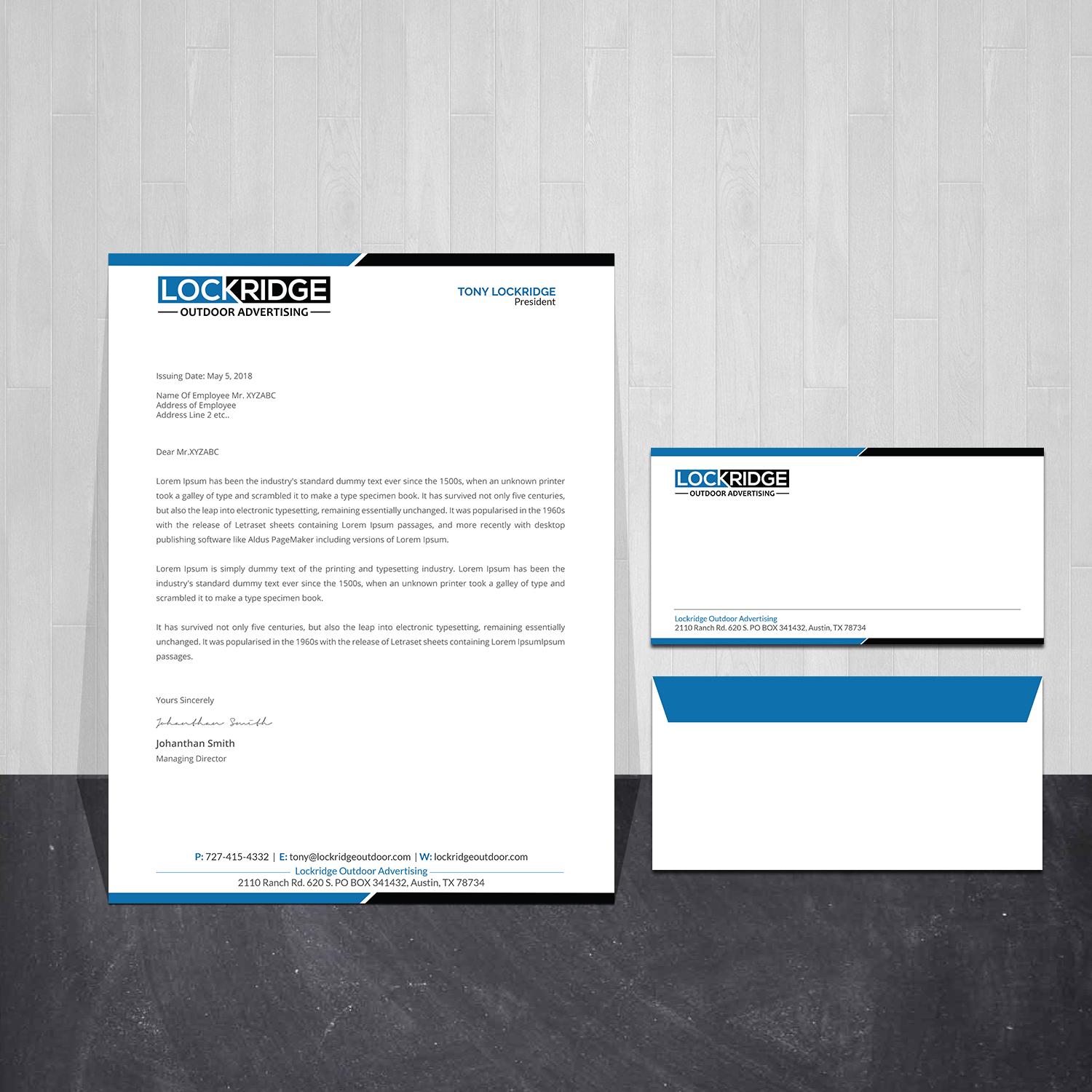 Stationery Design by Creations Box 2015 for this project | Design #28449274