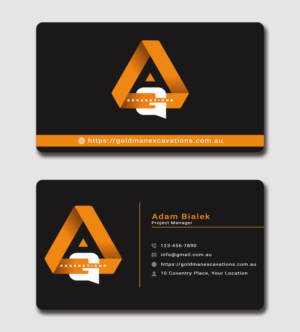Business Card Design by salman2540 for GOLDMAN EXCAVATIONS PTY LTD | Design #28432913