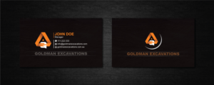 Visitenkarten-Design von artbitin für GOLDMAN EXCAVATIONS PTY LTD | Design: #28422554