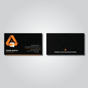 Visitenkarten-Design von Verified artistry (Design garden) für GOLDMAN EXCAVATIONS PTY LTD | Design: #28445395