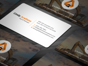 Design de Carte de Visite par Tripti Ranjan Gain pour GOLDMAN EXCAVATIONS PTY LTD | Design : #28429380