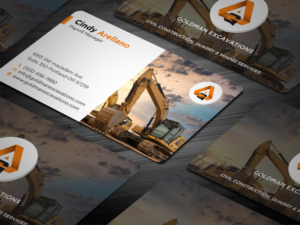 Design de Carte de Visite par Tripti Ranjan Gain pour GOLDMAN EXCAVATIONS PTY LTD | Design : #28429381