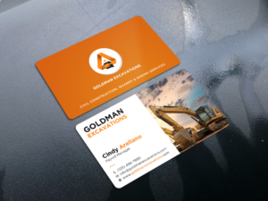 Design de Carte de Visite par Tripti Ranjan Gain pour GOLDMAN EXCAVATIONS PTY LTD | Design : #28429384