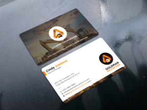 Design de Carte de Visite par Tripti Ranjan Gain pour GOLDMAN EXCAVATIONS PTY LTD | Design : #28429386