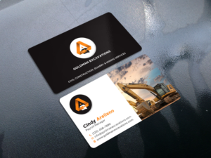 Design de Carte de Visite par Tripti Ranjan Gain pour GOLDMAN EXCAVATIONS PTY LTD | Design : #28429388