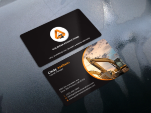 Business Card Design by Tripti Ranjan Gain for GOLDMAN EXCAVATIONS PTY LTD | Design: #28430498