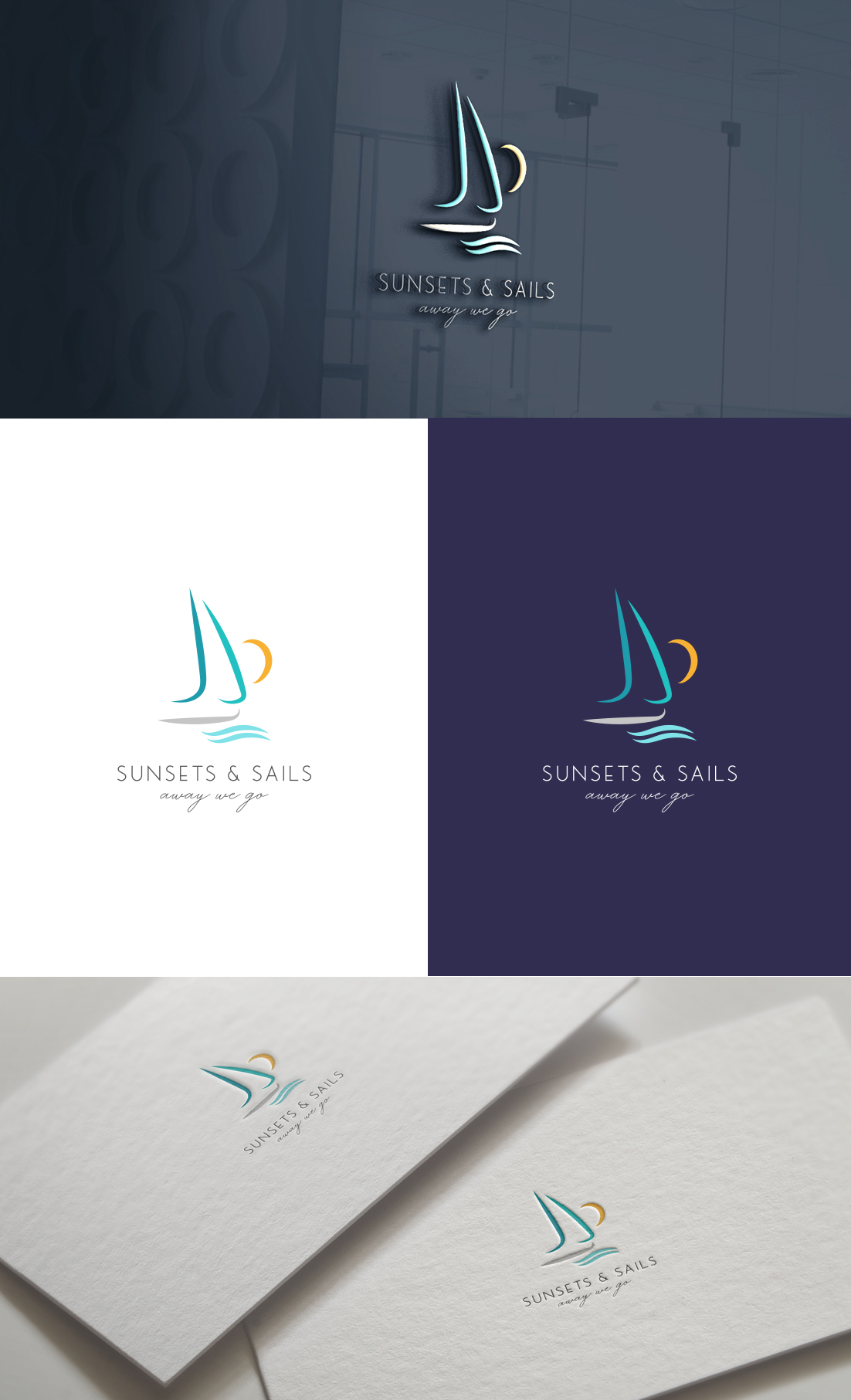 Logo Design by GLDesigns for Sunsets and Sails Travel, LLC   | Design #28424846