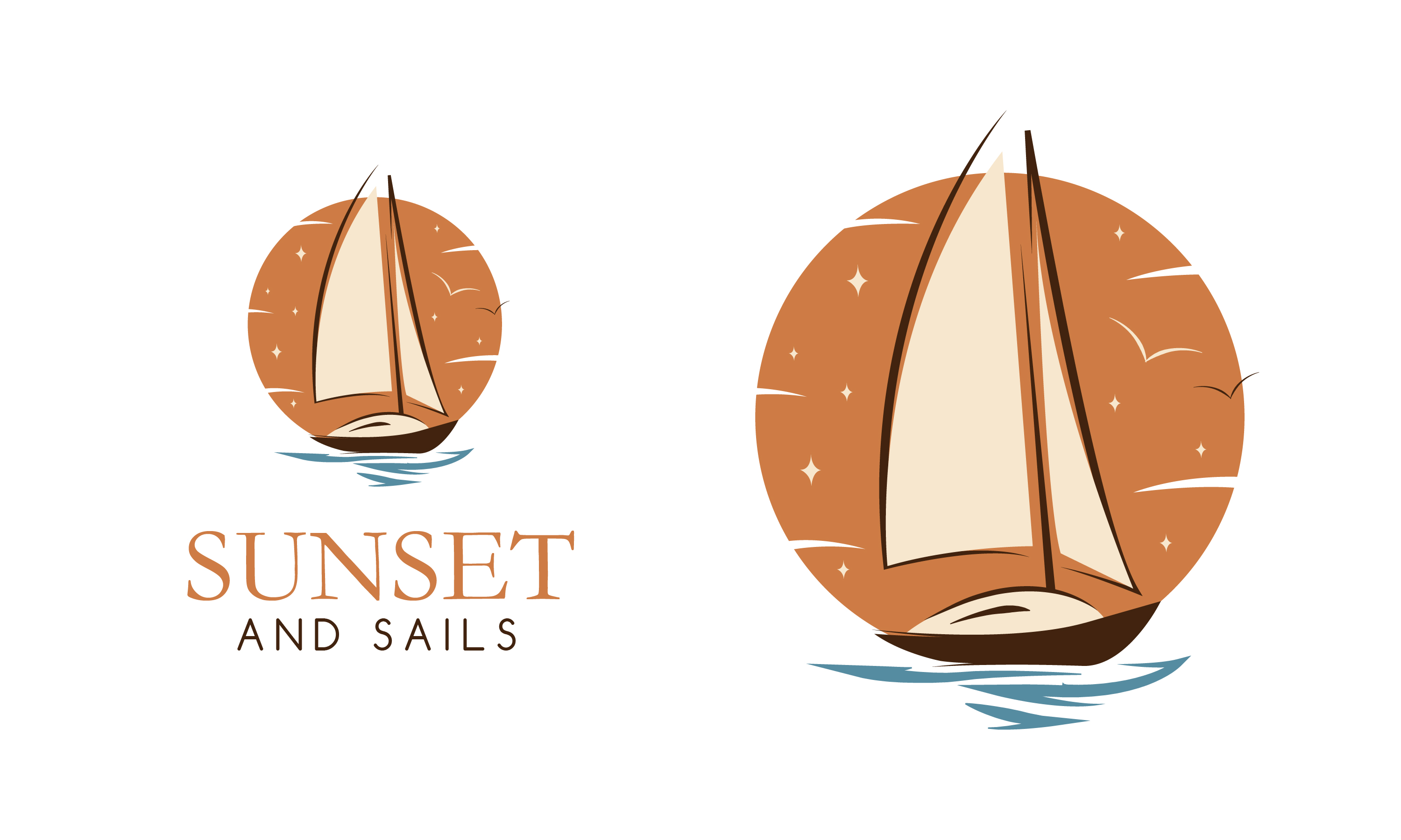 Logo Design by logoQ for Sunsets and Sails Travel, LLC   | Design #28430570