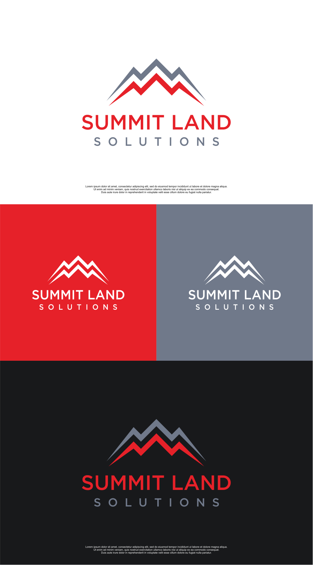 Logo-Design von MASH Std für Summit Land Solutions | Design #28428551