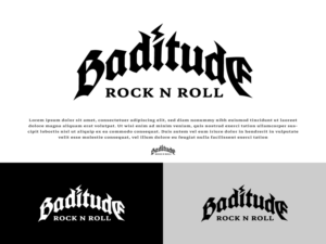 BADITUDE ROCK N ROLL  (music connection) | Logo Design by Fandiart