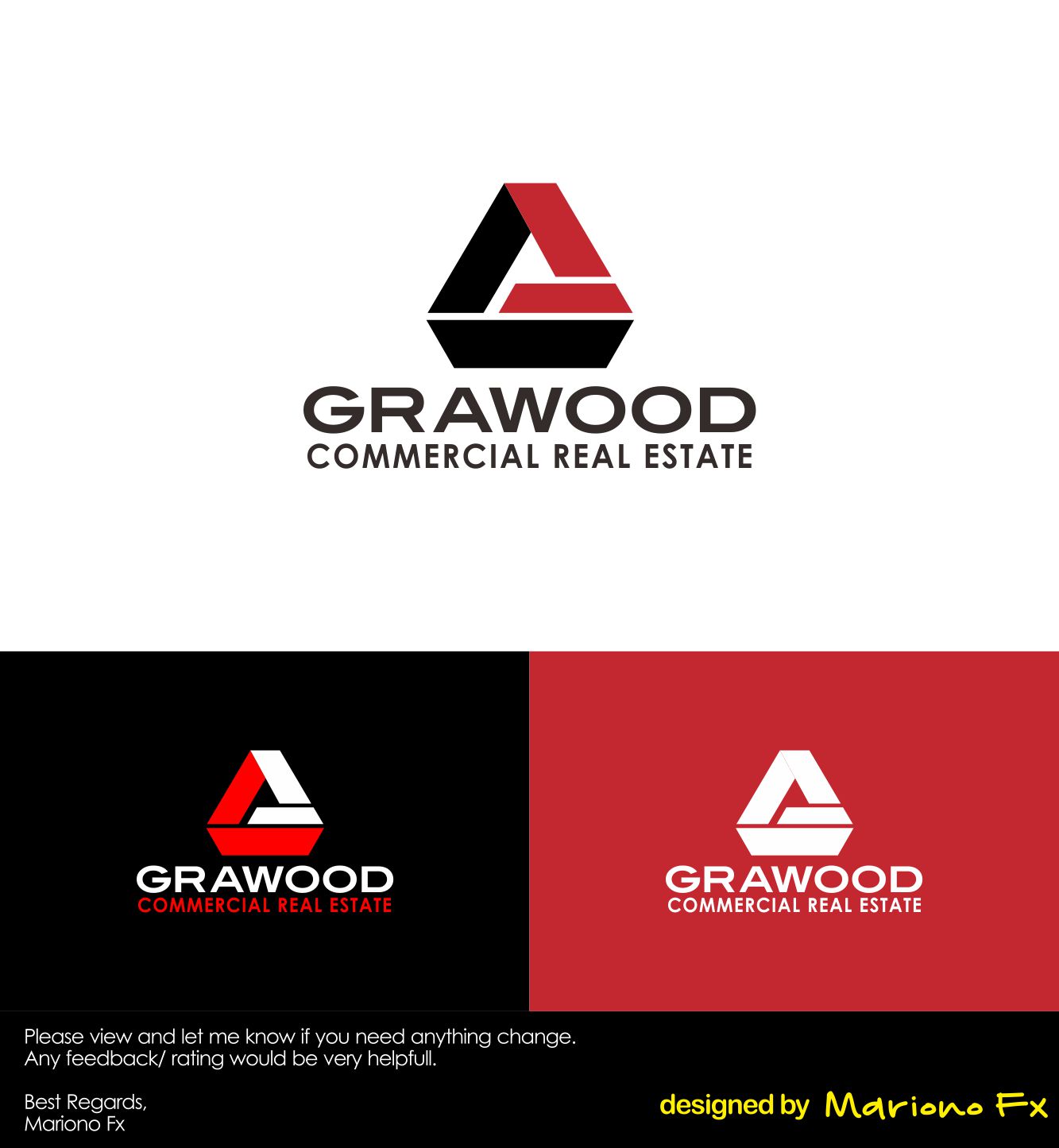 Logo Design by Mariono Fx for Patrick Graham Commercial Real Estate | Design #28425372