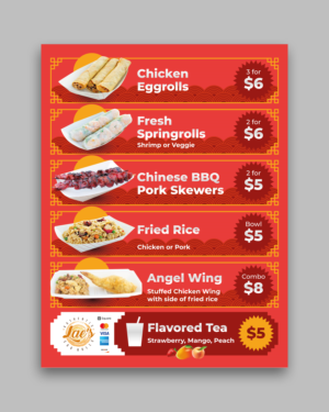 Menu Design by Oleksandra Den for this project | Design: #28432384