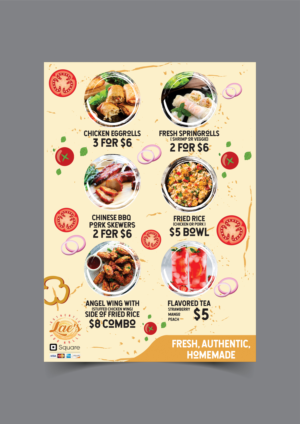 Menu Design by Sampa Duari for this project | Design #28459062