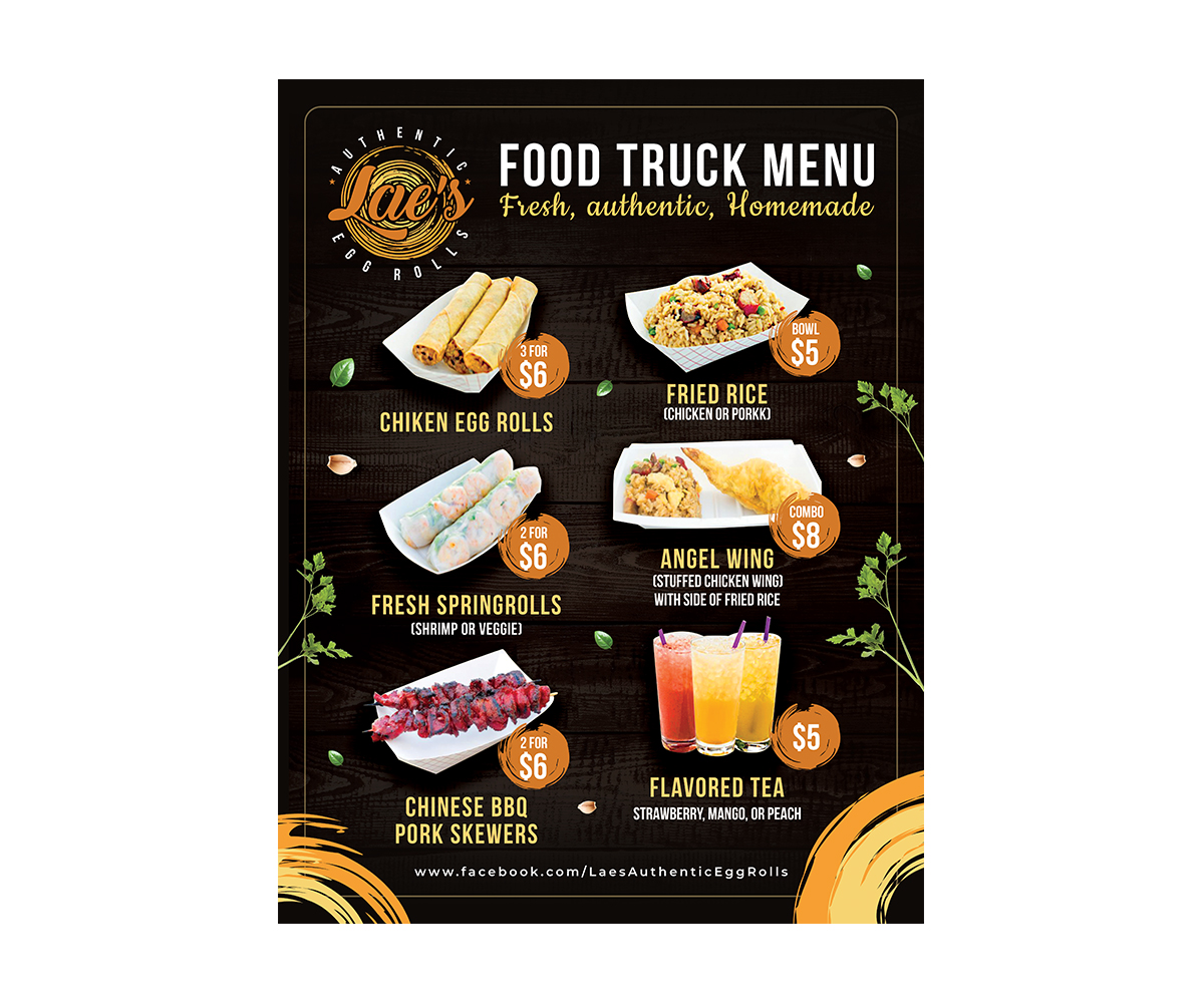 Menu Design by Yosei for this project | Design #28434022