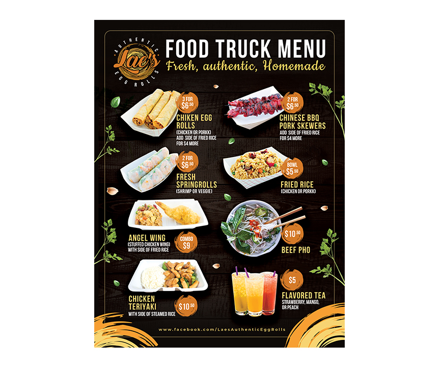 Menu Design by Yosei for this project | Design #28486492
