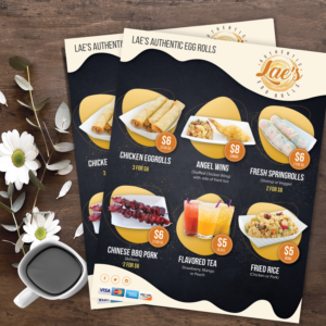 Menu Design by alex989 for this project | Design: #28436013