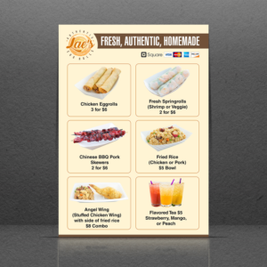 Menu Design by GraphicsGuru for this project | Design: #28440851