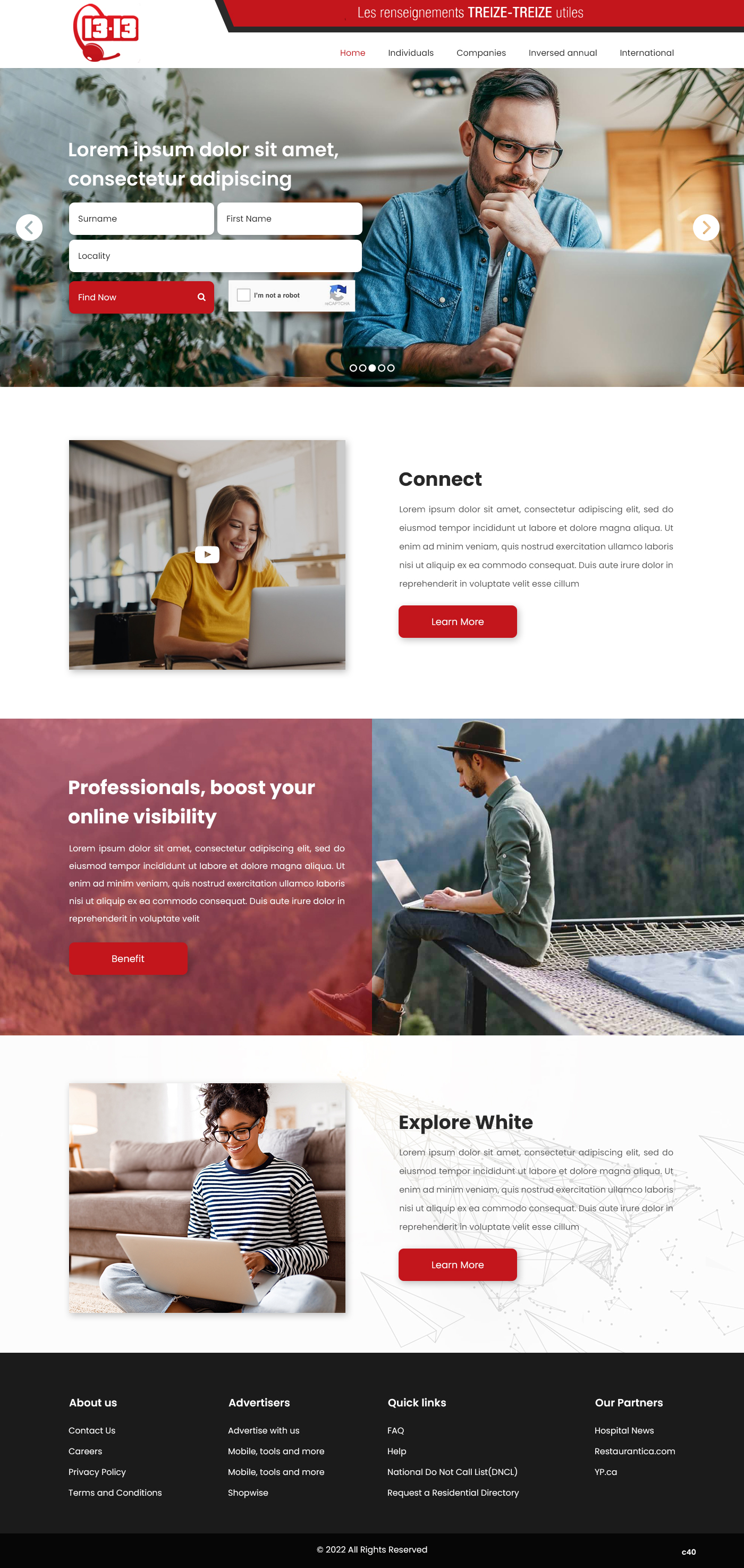 Web Design by pb for European Directory Assistance SA | Design #28436219