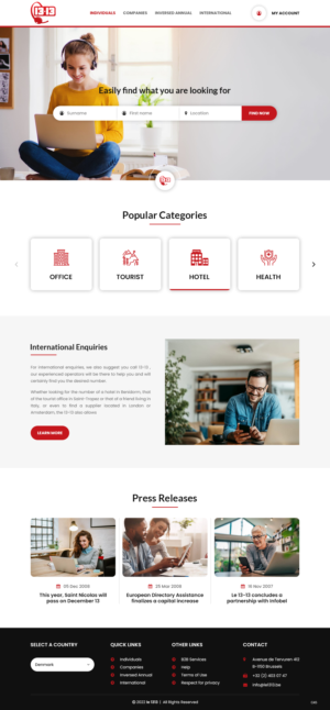 Web-Design von pb für European Directory Assistance SA | Design: #28436221