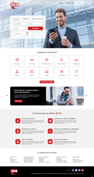 Web-Design von pb für European Directory Assistance SA | Design: #28436224