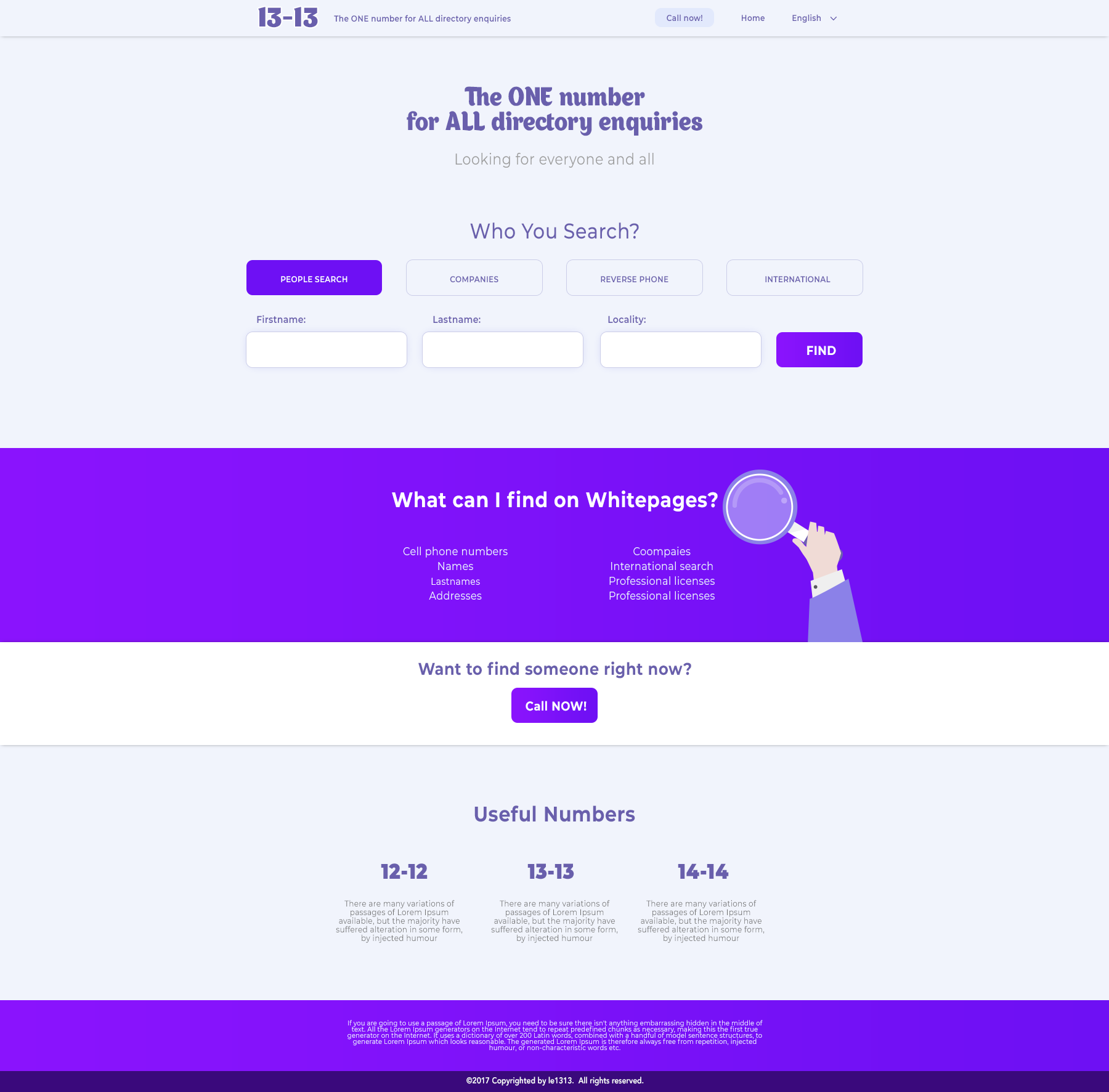 Web Design by Victor_pro for European Directory Assistance SA | Design #28459829