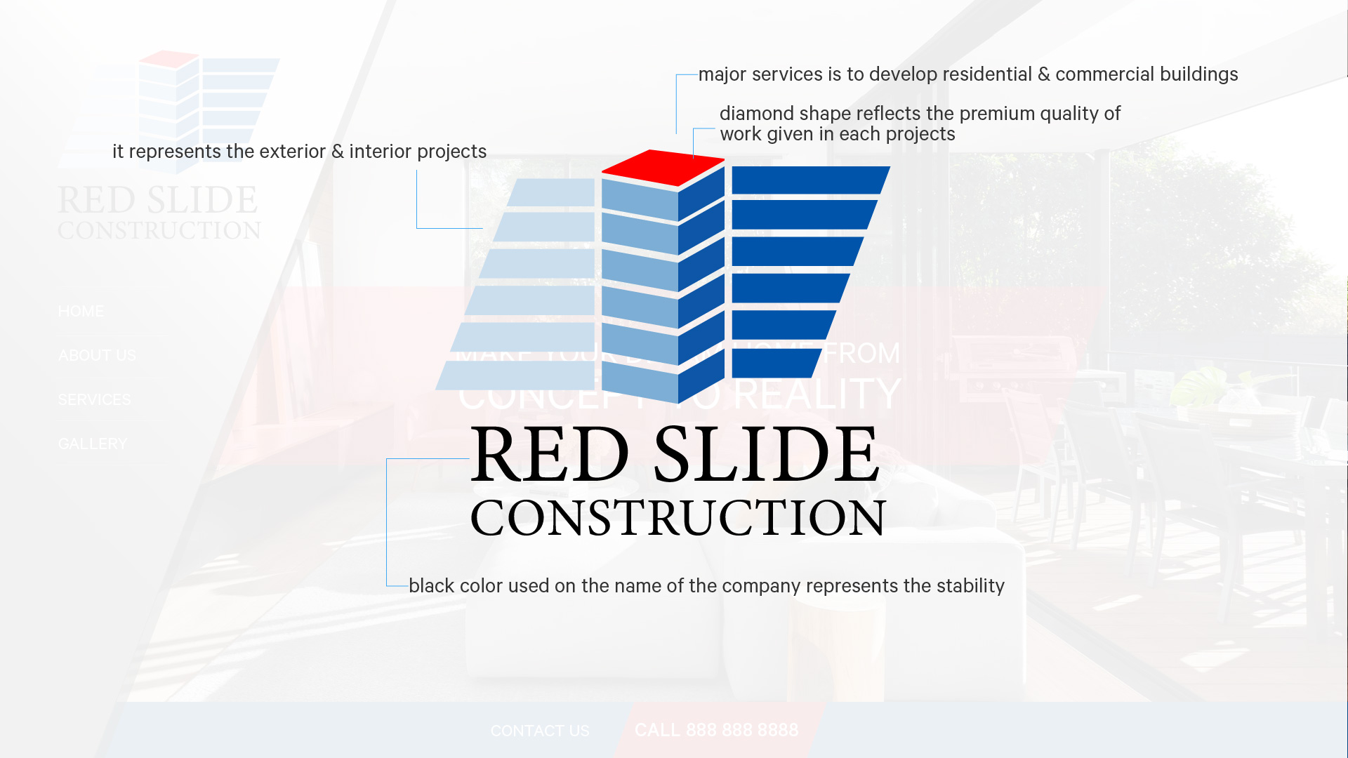 Web Design by ganz abecia for Red Slide Construction | Design #28435937