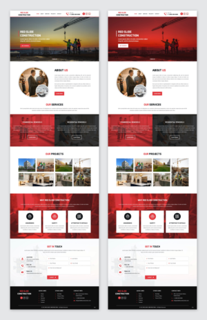 Web Design by pb for Red Slide Construction | Design: #28436276