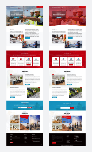 Web Design by pb for Red Slide Construction | Design: #28436277